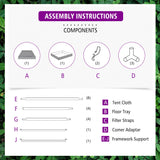 Spider Farmer 2'x2'x5' 60cm x 60cm x 140cm  Indoor Grow Tent(Only Australia stock) - Spider Farmer LED