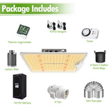 New SF1000 LED Grow Light Full Spectrum+70x70x160cm Grow Tent Kits Carbon Filter Indoor - Spider Farmer LED
