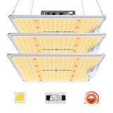 [BUY SF1000X3 GET FREE 60X60 Tent] Spider Farmer SF1000 LED Grow Light With Dimmer Knob Full Spectrum Samsung Diodes QB