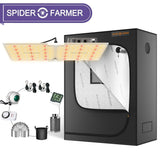 SF2000 LED Grow Light Full Spectrum+2' X 4' Grow Tent Kits Carbon Filter Indoor