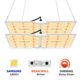 [2PCS] Spider Farmer SF2000 LED Grow Light With Dimmer Knob Full Spectrum Samsung Diodes QB