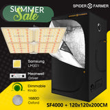 New SF4000 LED Grow Light +4x4' [120x120x200 CM] Grow Tent