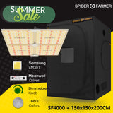 New SF4000 LED Grow Light +5x5' [150x150x200 CM ] Grow Tent