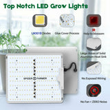 Spider Farmer 600W LED Grow Light Full Spectrum Samsung led LM301 For Indoor VEG Bloom