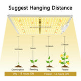 Spider Farmer 600W LED Grow Light Full Spectrum Samsung led LM301 For Indoor VEG Bloom