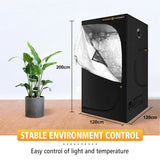 New SF4000 LED Grow Light +4x4' [120x120x200 CM] Grow Tent