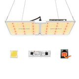 New Spider Farmer SF2000 LED Grow Light With Dimmer Knob Full Spectrum Samsung Diodes QB