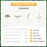 New SF4000 LED Grow Light +4x4' [120x120x200 CM] Grow Tent