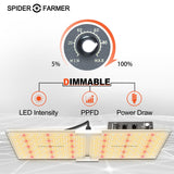 New Spider farmer SF2000 LED Grow Light With Dimmer Knob full spectrum samsung diodes QB - Spider Farmer LED